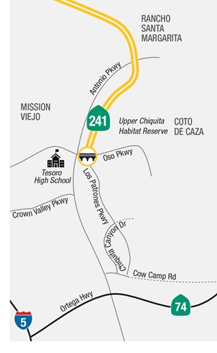 Oso Parkway Bridge location map