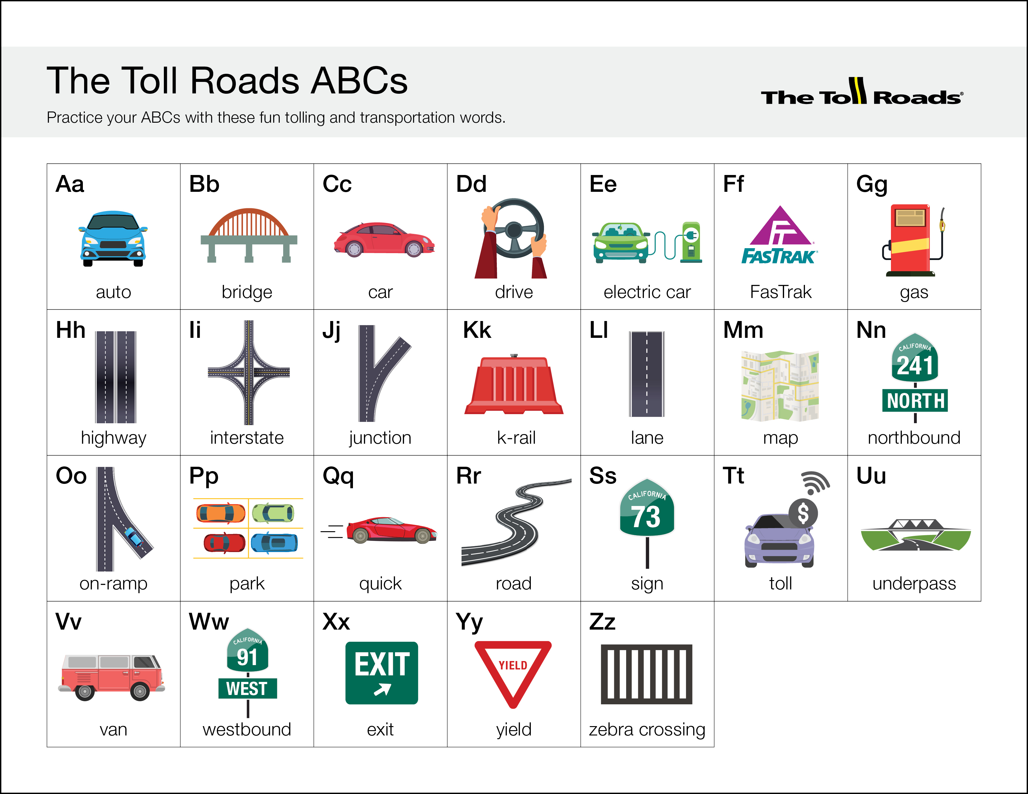 The Toll Road's ABC's