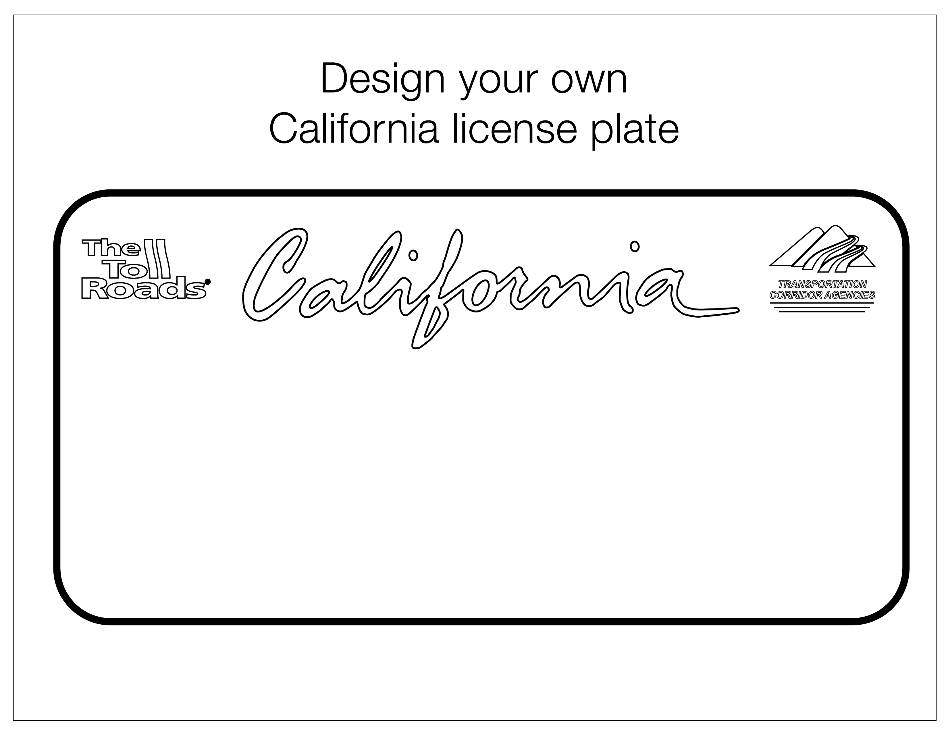Design Your Own License Plate