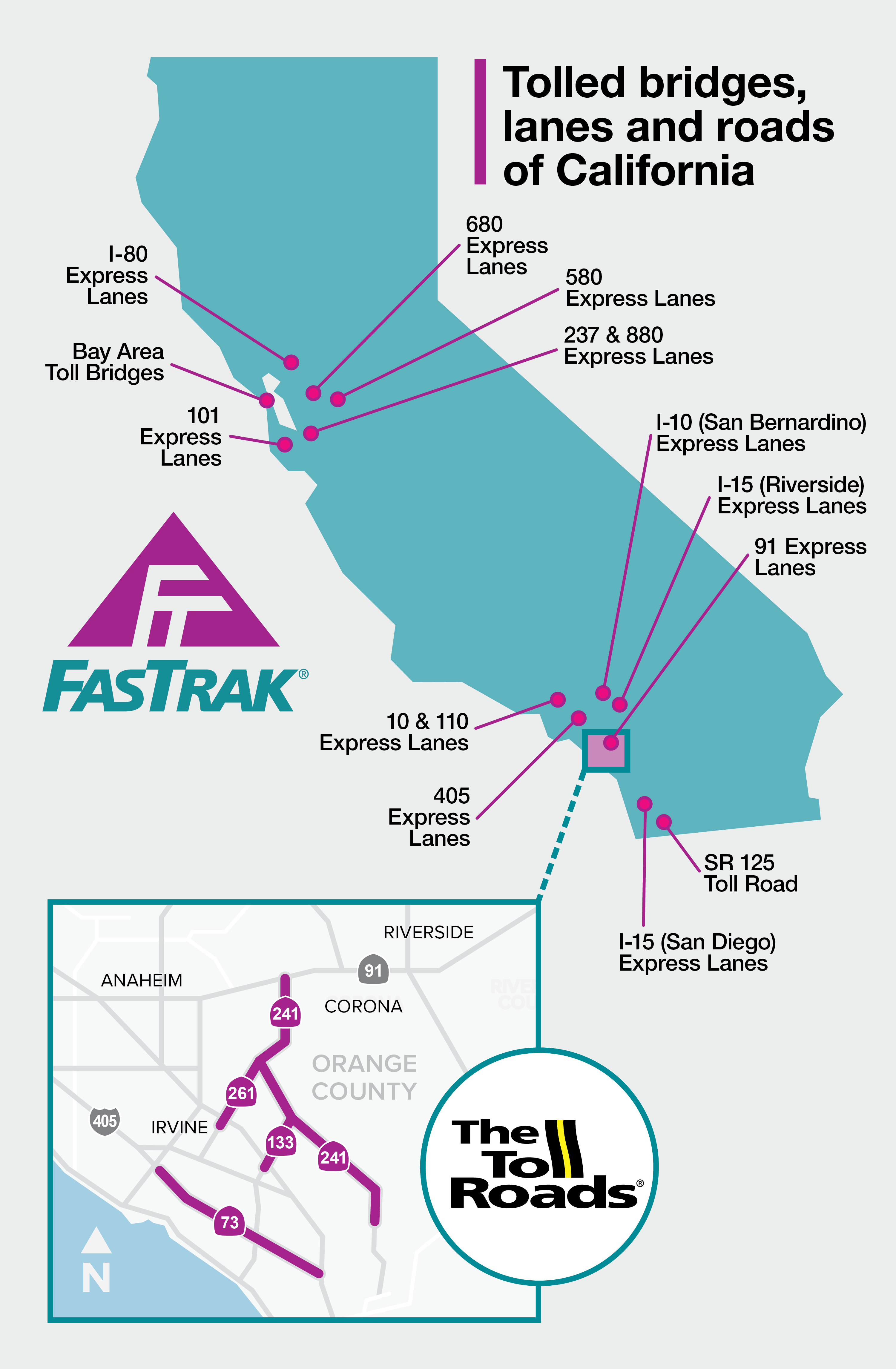 FasTrak Throughout California | The Toll Roads